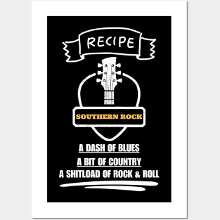 Southern Rock Music Recipe Posters and Art